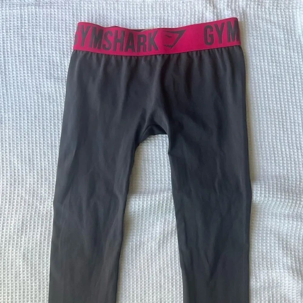 Gymshark Women’s Gray Thick Waistband Leggings Workout Activewear Pants XS